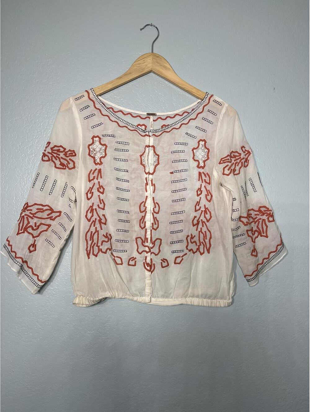 Free people blouse boho cottage core blouse [COPY]